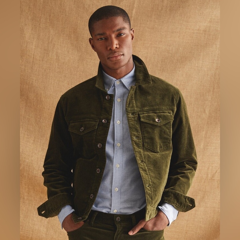 Todd Snyder Dark Olive Men's Shirt Jacket